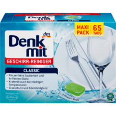 Таблетки для посудомойки- Denkmit 65шт Германия